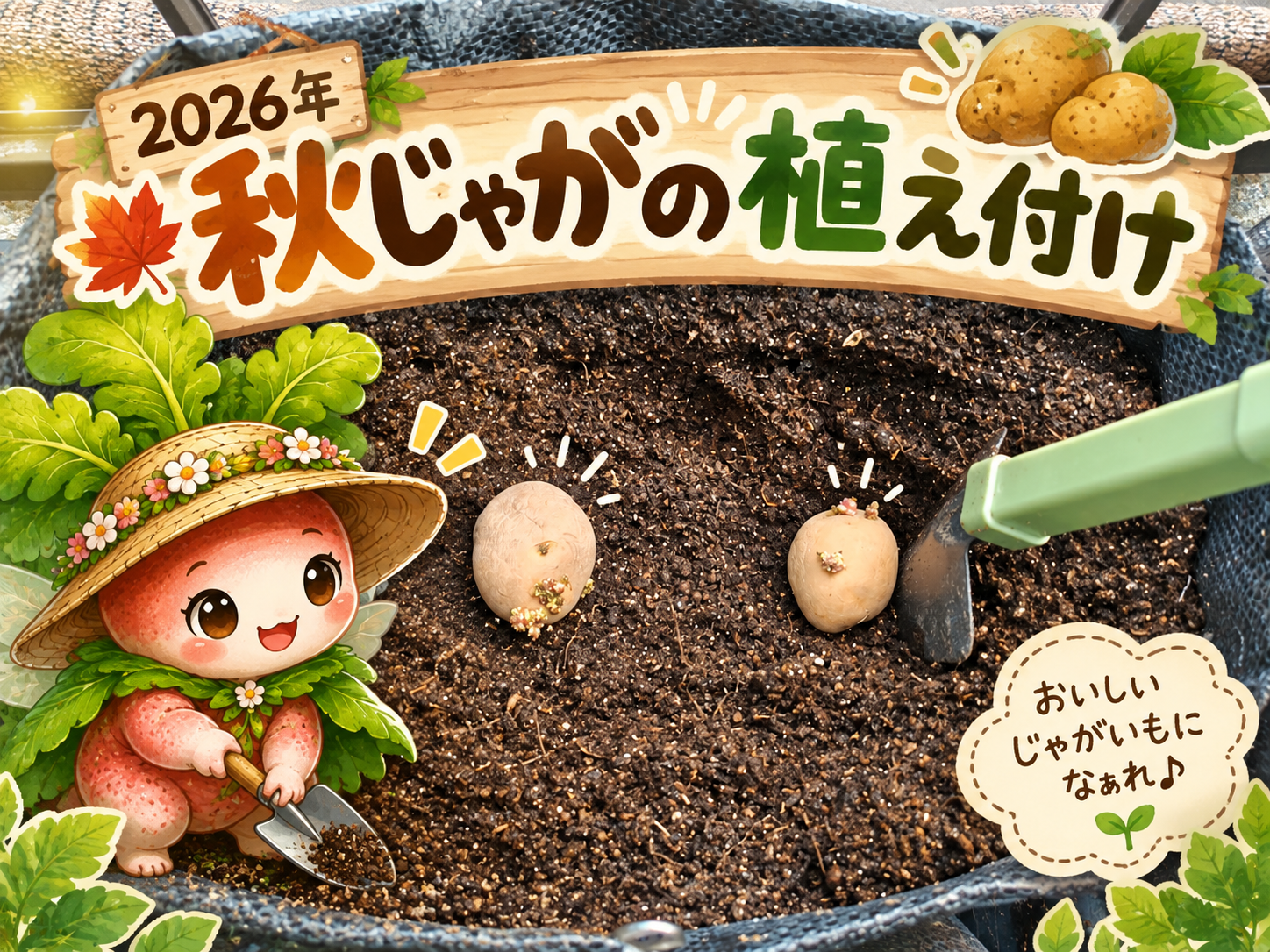 2026年 秋じゃがの植え付け｜品種・種芋・植え方を写真付きで紹介